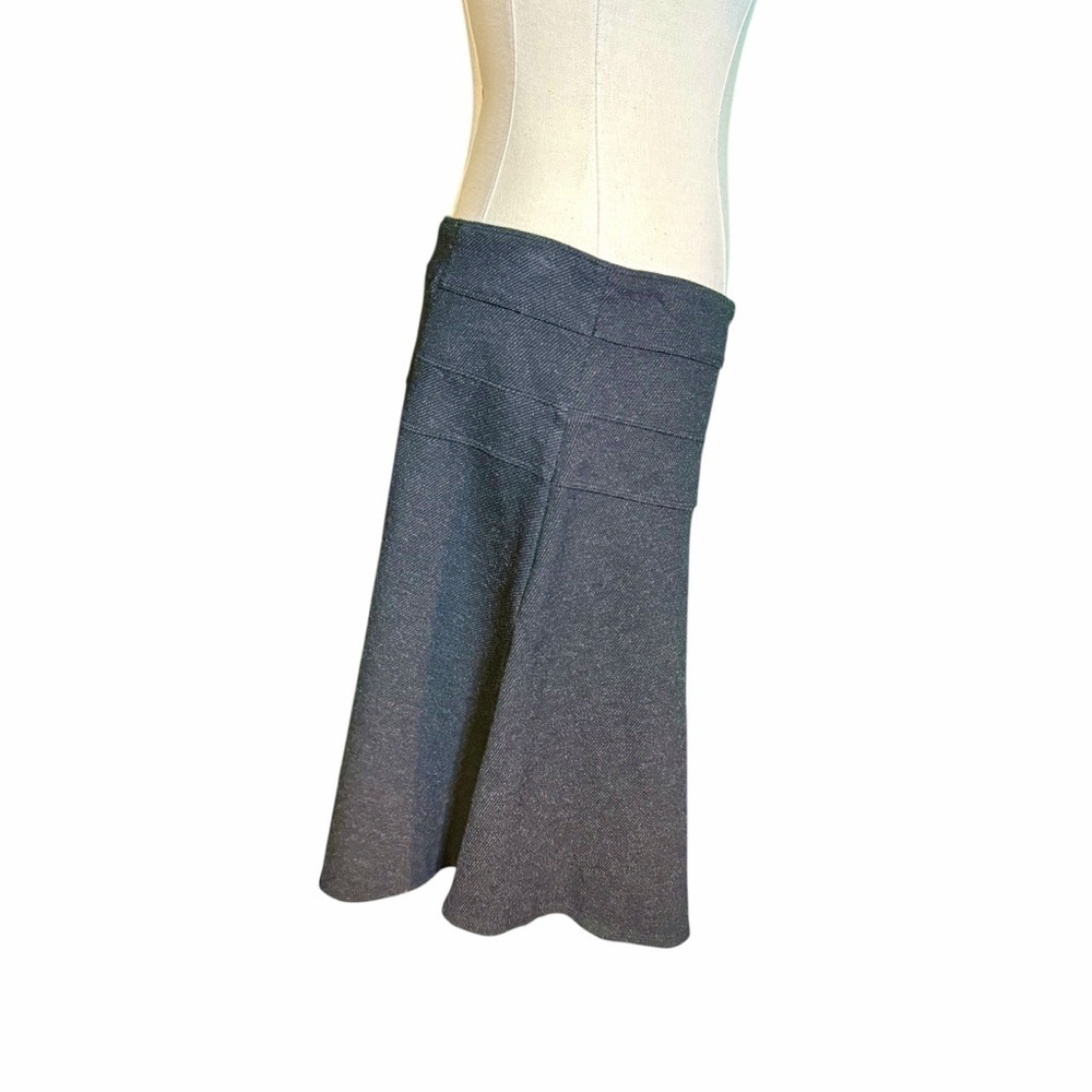 Athleta Ponte Twill A-Line Mini Skirt in Charcoal Gray Size 8 Tall - Picture 13 of 14